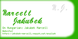 marcell jakubek business card